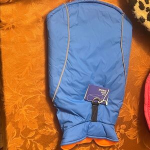 Blue Exterior and Orange Interior Sports Vest for Dogs